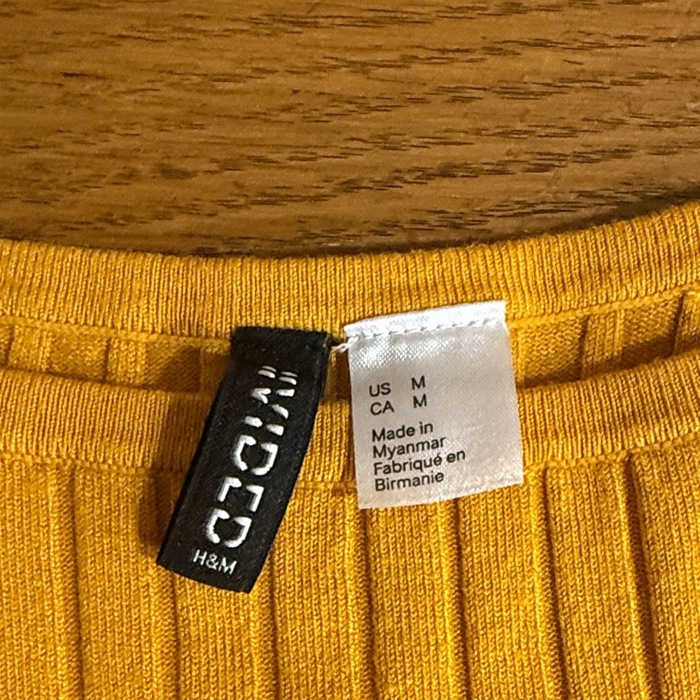 H&M Ribbed Yellow Camisole - Picture 2 of 3
